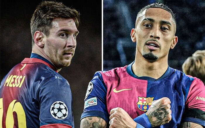 Raphinha vượt kỷ lục Messi tại Barca | OK9